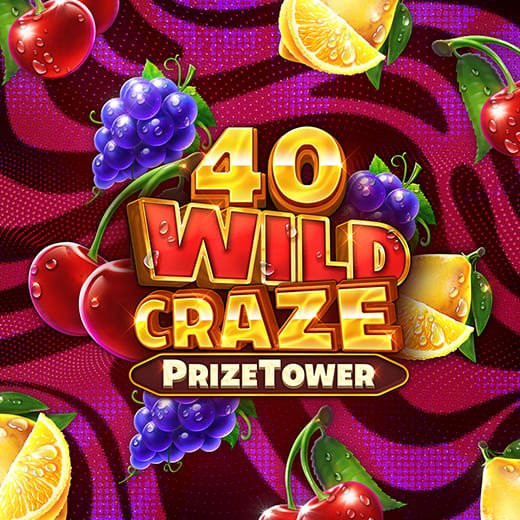 Bannière de la machine à sous vidéo 40 Wild Craze PrizeTower