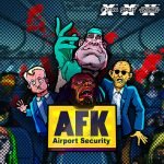 AFK Airport Security video slot logo and characters