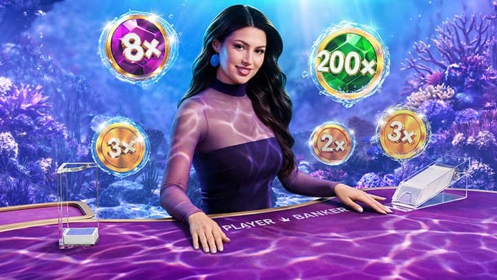 Amazing Baccarat dealer and multipliers