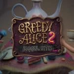 Greedy Alice 2 Bigger Bites video slot logo