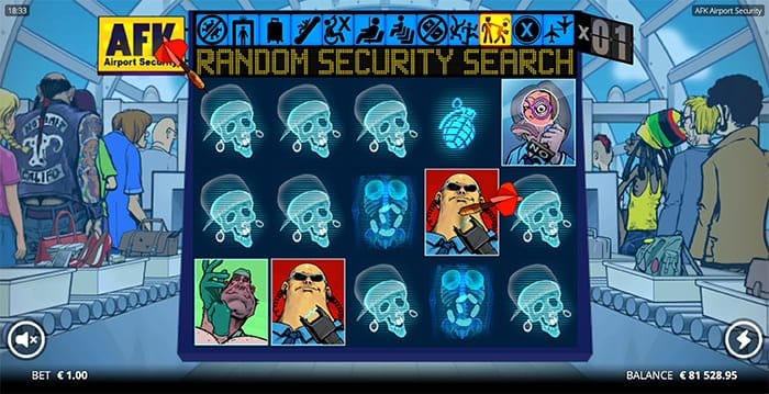 AFK Airport Security video slot gameplay