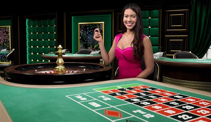 Roulette wheel and host