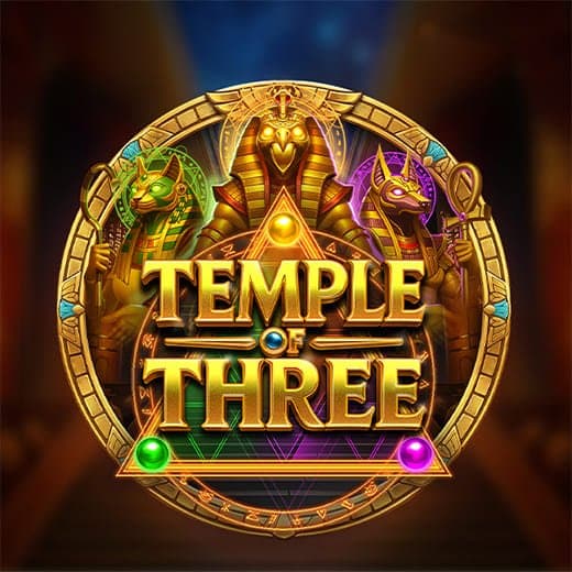 Logo de la machine à sous vidéo Temple of Three
