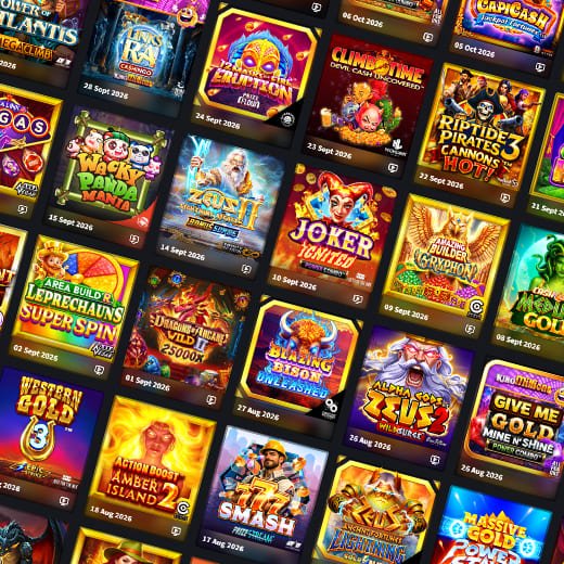 Логотипы и даты разработки игровых автоматов от Games Global.