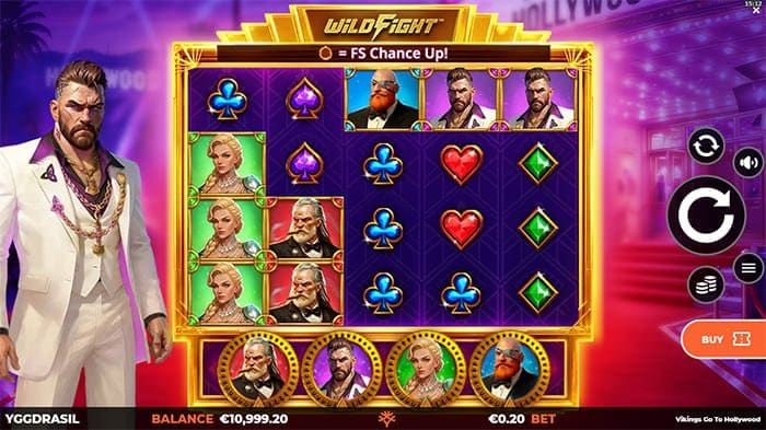 Vikings Go To Hollywood video slot base game
