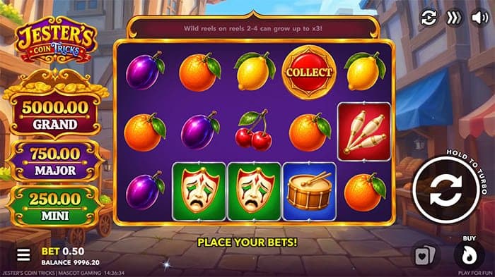 Jester’s Coins Tricks video slot base game