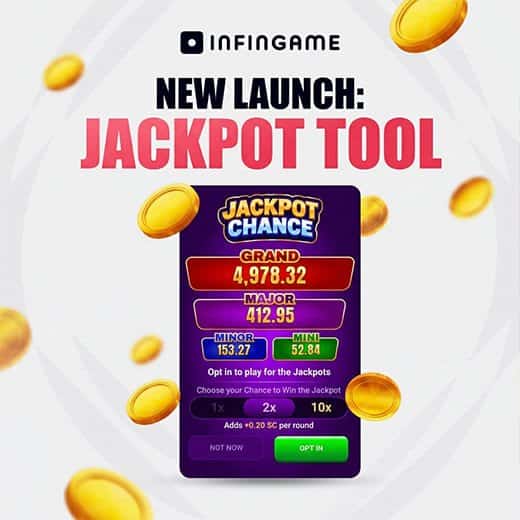 Jackpot Chance engagement tool from Infinigame