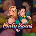 Only Spins video slot logo and characters