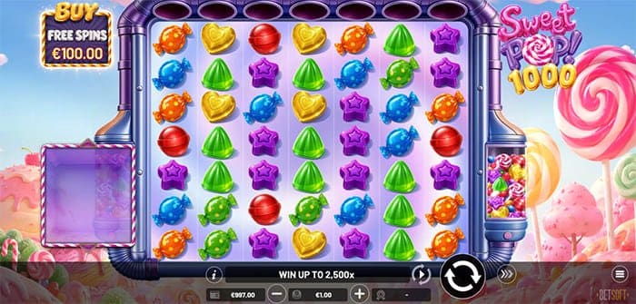 Sweet Pop 1000 video slot main game